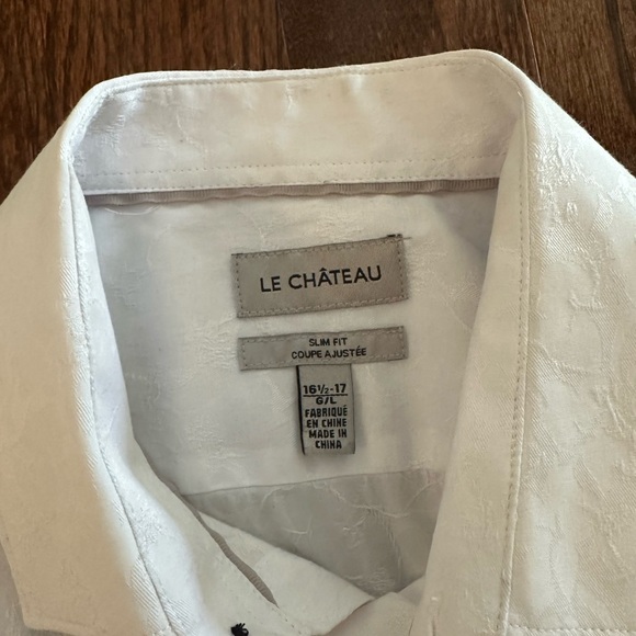Le Chateau Men’s Button Up Dress Shirt Size Large - Picture 2 of 4